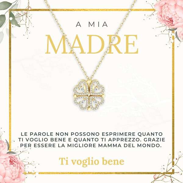 Collana con quattro ciondoli magnetici