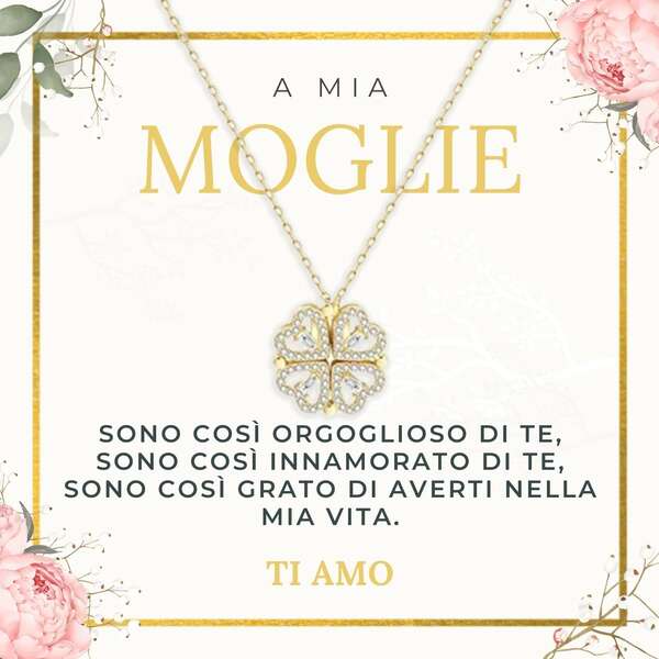 Collana con quattro ciondoli magnetici