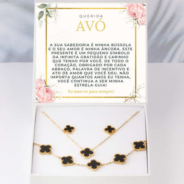 Colar moderno, pulseira + brincos GRATIS