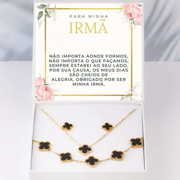 Colar moderno, pulseira + brincos GRATIS