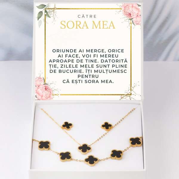 Colier modern, bratara + cercei GRATIS
