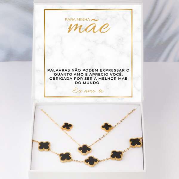 Colar moderno, pulseira + brincos GRATIS