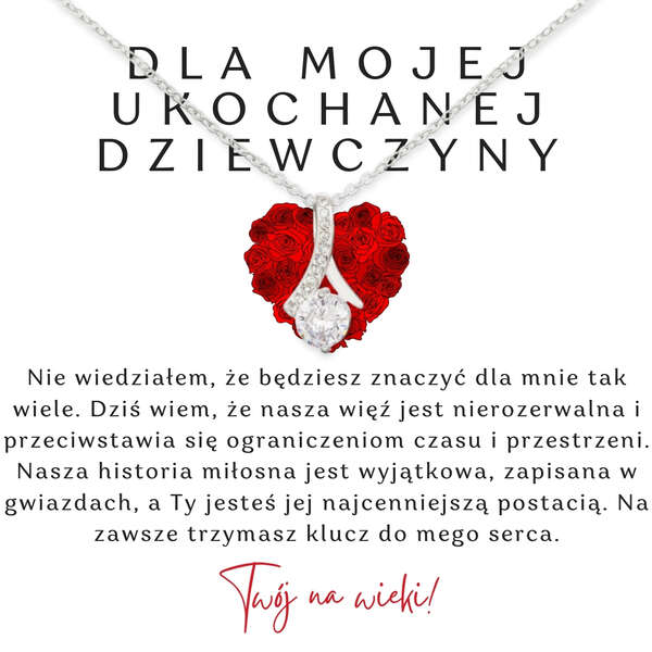 Naszyjnik z błyszczącą zawieszką