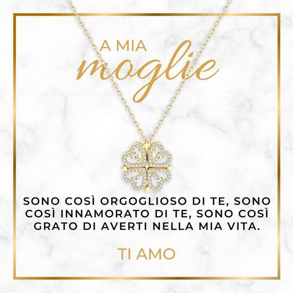 Collana con quattro ciondoli magnetici