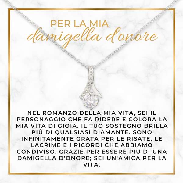 Collana con pendente scintillante