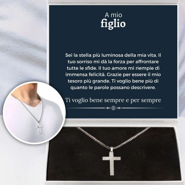 Collana con pendente a croce