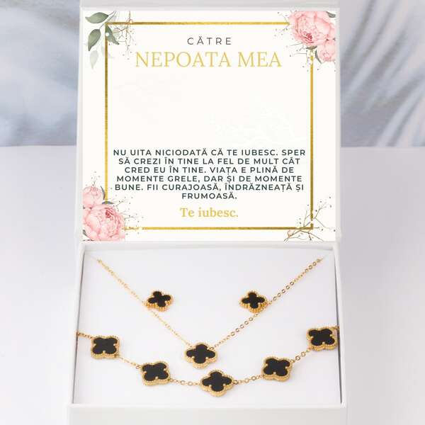 Colier modern, bratara + cercei GRATIS