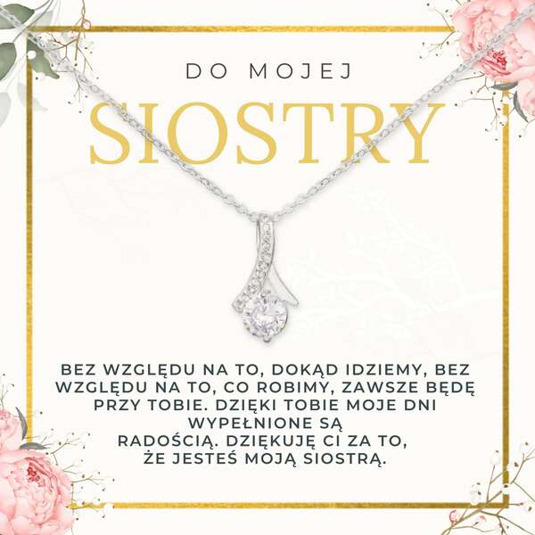 Naszyjnik z błyszczącą zawieszką