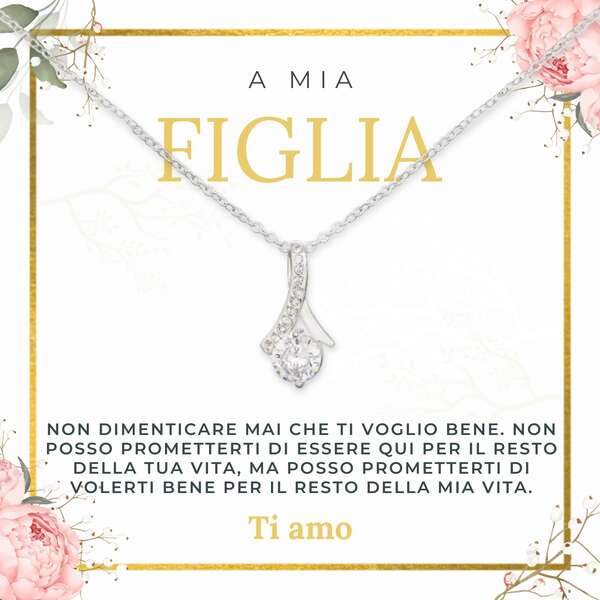 Collana con pendente scintillante