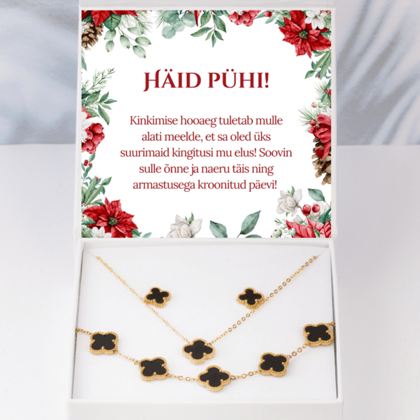 Moodne kaelakee, käevõru + TASUTA kõrvarõngad