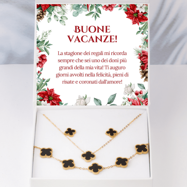 Collana moderna, bracciale + orecchini GRATIS