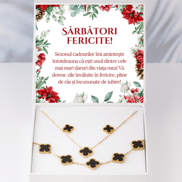 Colier modern, bratara + cercei GRATIS