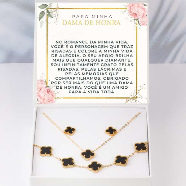 Colar moderno, pulseira + brincos GRATIS