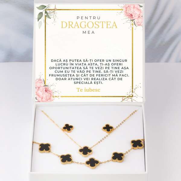 Colier modern, bratara + cercei GRATIS