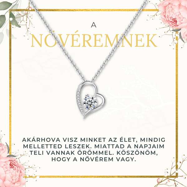 Nyaklánc szíves medállal