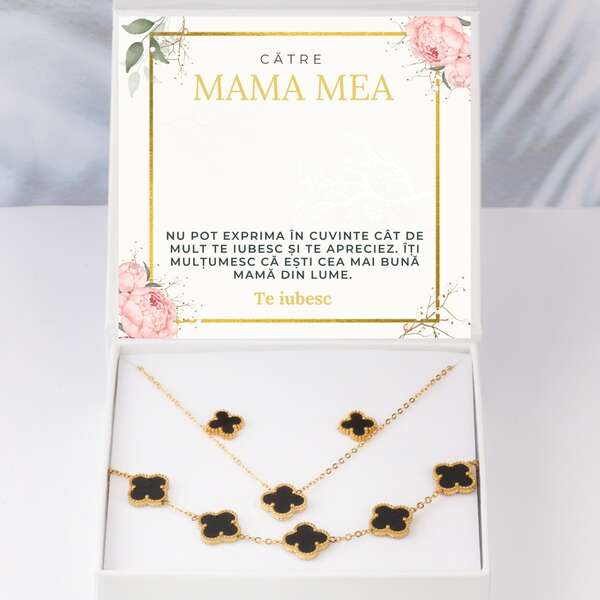 Colier modern, bratara + cercei GRATIS
