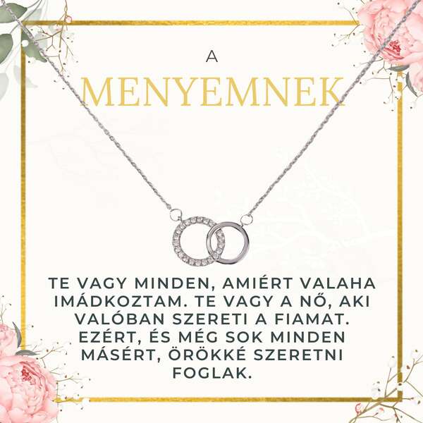 Nyaklánc medállal 2 gyűrű