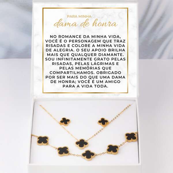 Colar moderno, pulseira + brincos GRATIS
