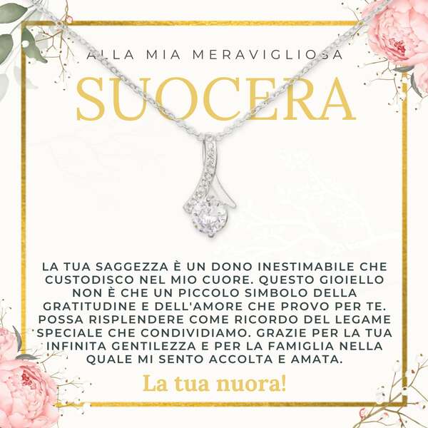 Collana con pendente scintillante