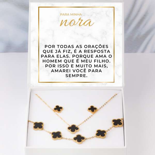 Colar moderno, pulseira + brincos GRATIS