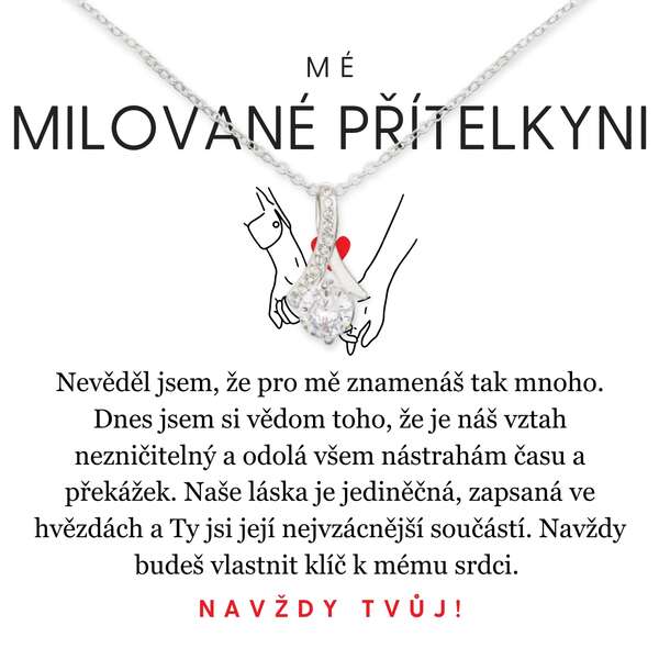 Náhrdelník s třpytivým přívěskem