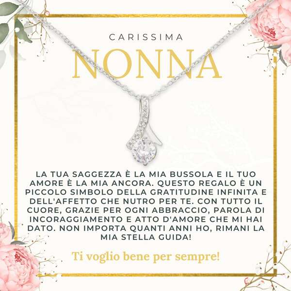 Collana con pendente scintillante