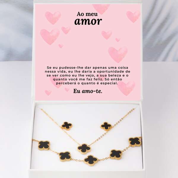 Colar moderno, pulseira + brincos GRATIS