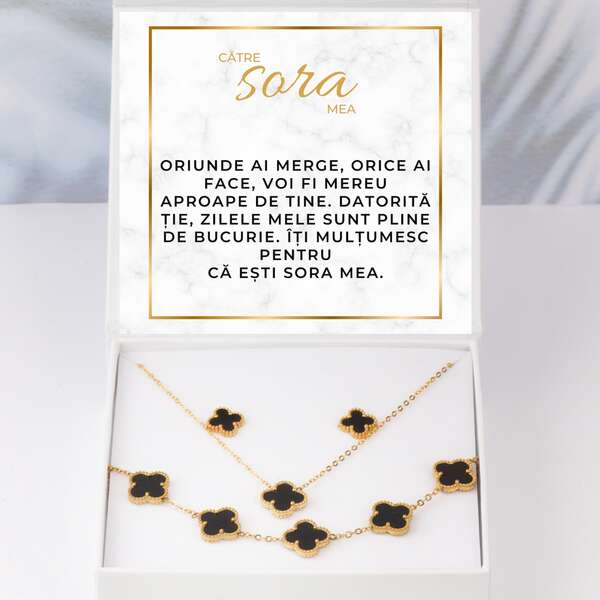 Colier modern, bratara + cercei GRATIS