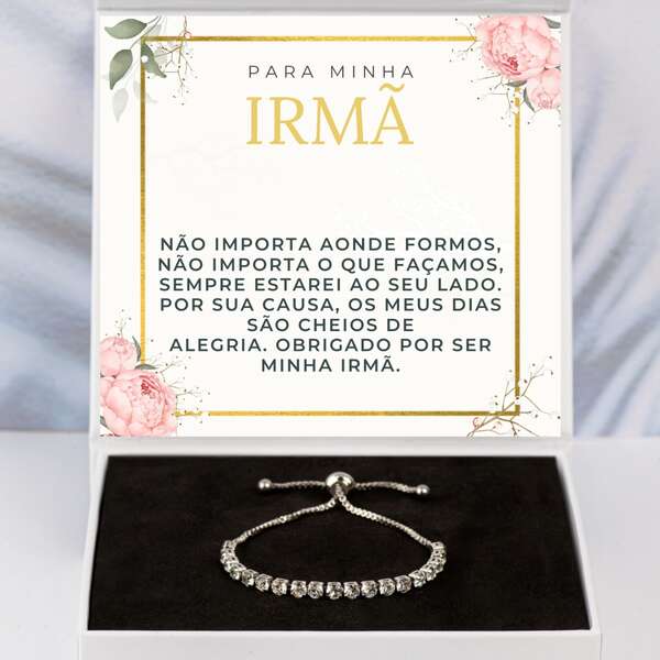 Pulseira elegante e brilhante