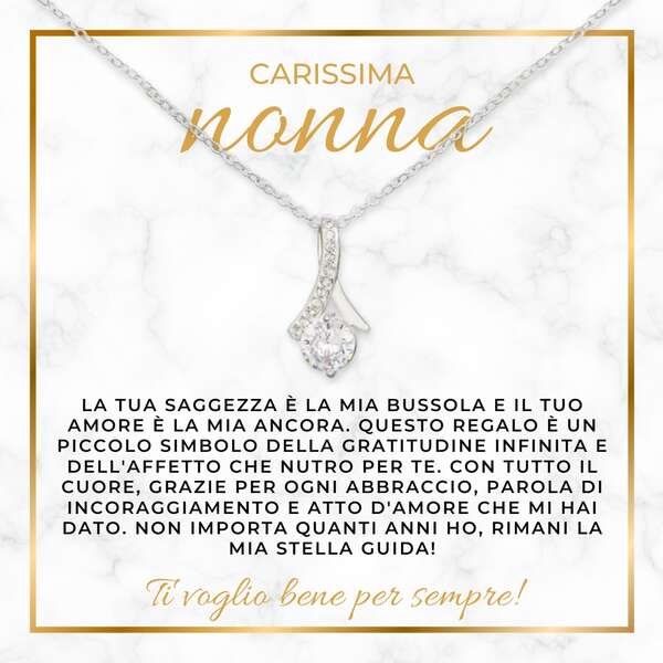 Collana con pendente scintillante