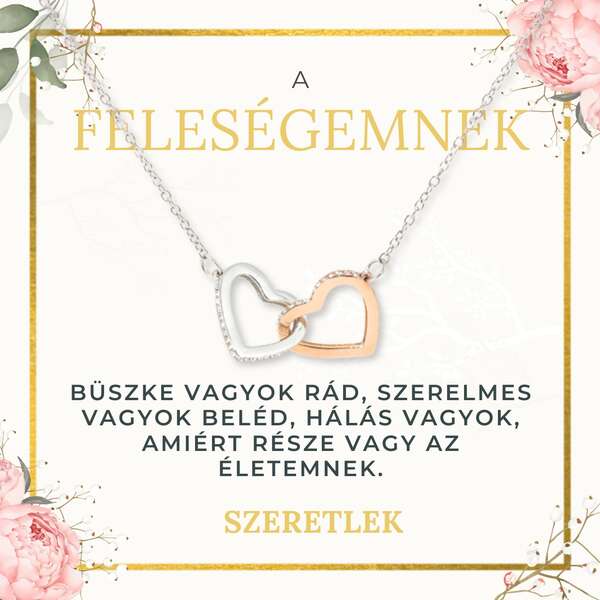 Nyaklánc medállal 2 szívvel