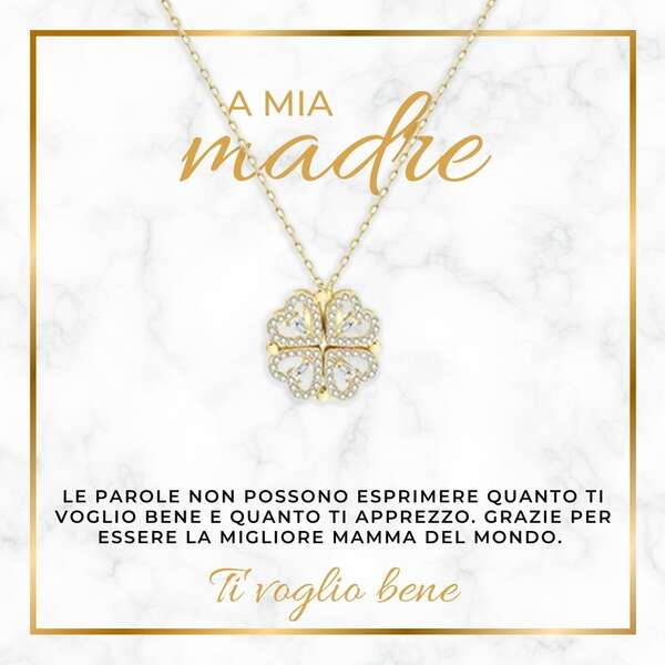 Collana con quattro ciondoli magnetici